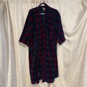 Vintage CHRISTIAN DIOR One Size Men's Robe Striped Terry Pockets 100% Cotton SEE